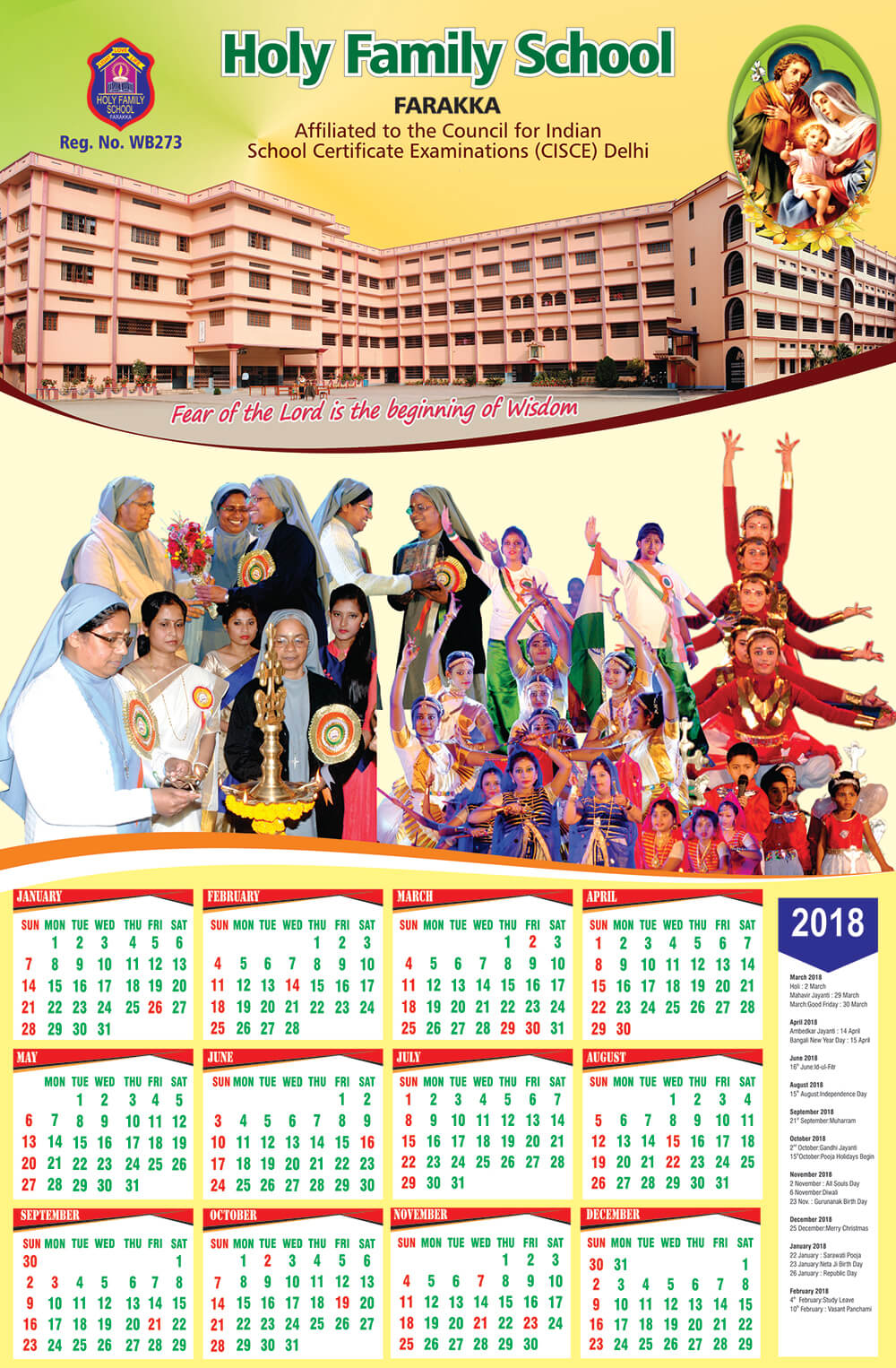 Holy Family School Calendar Jackson Hale